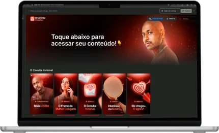 Área de membros do Convite Invisível, com os módulos