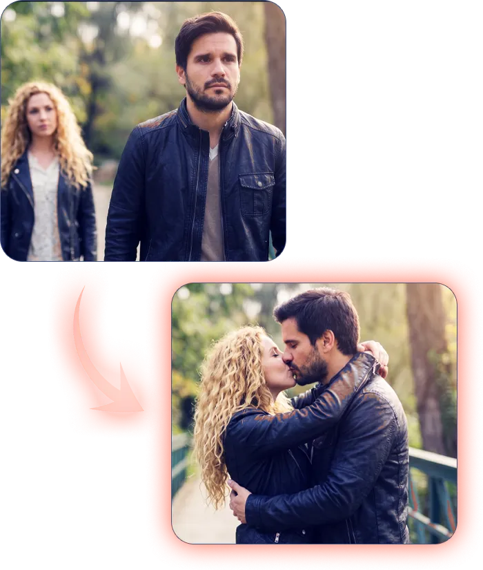 Antes e depois: do interesse ignorado ao casal junto